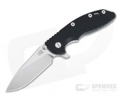 Hinderer Knives XM-18 3.5" Slicer Black G10 20CV Stonewashed Tri-Way Flipper