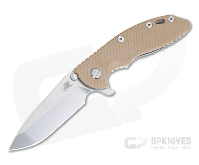 Hinderer XM-18 3.5" Tri-Way Flipper Spanto Stonewashed 20CV Coyote G10 0802 3 Hinderer XM-18 3.5" Tri-Way Flipper Spanto Stonewashed 20CV Coyote G10 0802