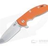 Hinderer XM-18 3.5" Tri-Way Flipper Spanto Stonewashed 20CV Orange G10 0804