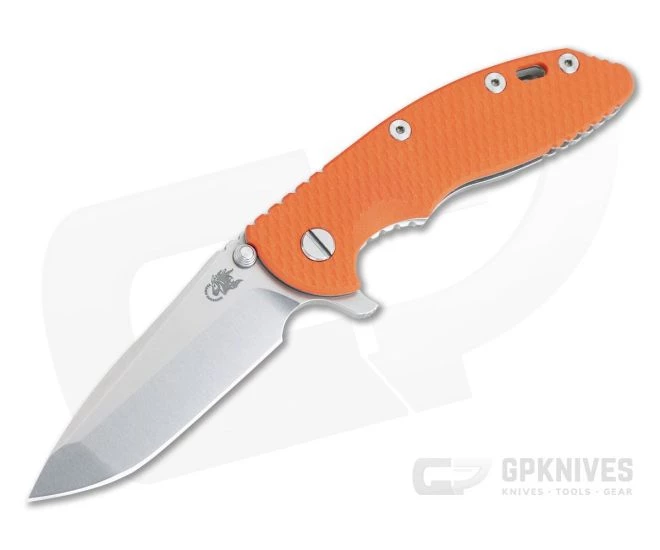 Hinderer XM-18 3.5" Tri-Way Flipper Spanto Stonewashed 20CV Orange G10 0804 3 Hinderer XM-18 3.5" Tri-Way Flipper Spanto Stonewashed 20CV Orange G10 0804