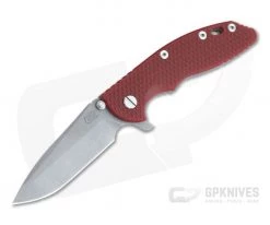Hinderer XM-18 3.5" Tri-Way Flipper Spanto Working Finish 20CV Red G10 0806
