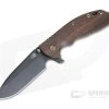 Hinderer XM-24 4" Vintage Series Parkerized O1 Spear Point Smooth Walnut Battle Green Tri-Way Pivot Flipper 0811 -Outlet Flippers Store 0811
