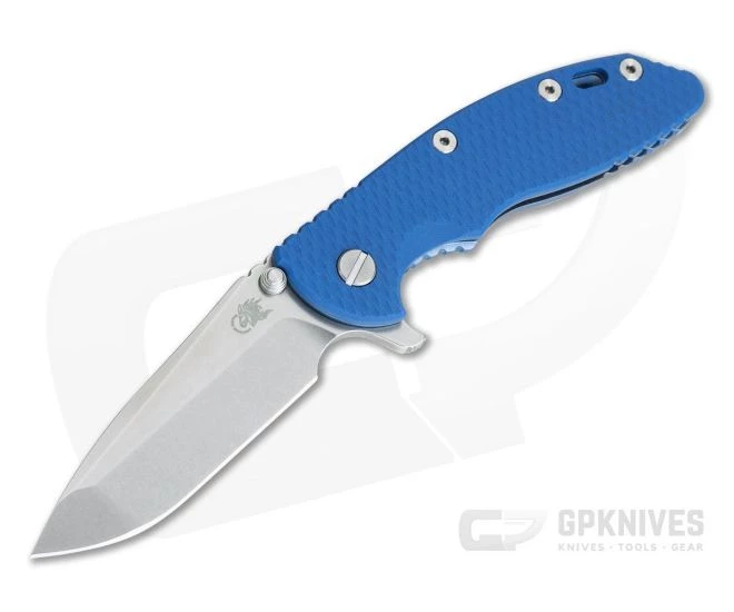 Hinderer XM-18 3.5" Tri-Way Flipper Spanto Stonewashed 20CV Blue G10 Blue Frame 0819 3 Hinderer XM-18 3.5" Tri-Way Flipper Spanto Stonewashed 20CV Blue G10 Blue Frame 0819