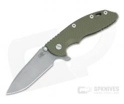 Hinderer XM-18 3.5" Tri-Way Flipper Spanto WF 20CV OD Green G10 Battle Bronze Frame 0830