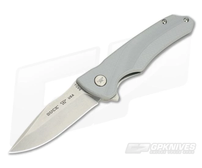Buck Sprint Select Gray GFN Stonewash Blade Bearings Flipper 840GYS 3 Buck Sprint Select Gray GFN Stonewash Blade Bearings Flipper 840GYS