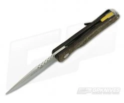 Buck Sprint Pro Brown Burlap Micarta Satin S30V Bearings Flipper 841BRS -Outlet Flippers Store 0841brs 3
