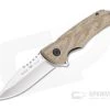 Buck Sprint Pro Flipper Satin S30V Natural Canvas Micarta Folder 0841TNS