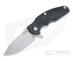Hinderer Knives Jurassic Stonewashed S35VN Spear Point Scaled Black G10 Tri-Way Pivot Flipper 0851