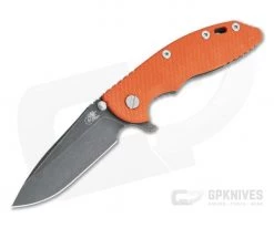 Hinderer XM-18 3.5" Orange G10 Tri-Way Spear Point Battle Black 20CV 0858