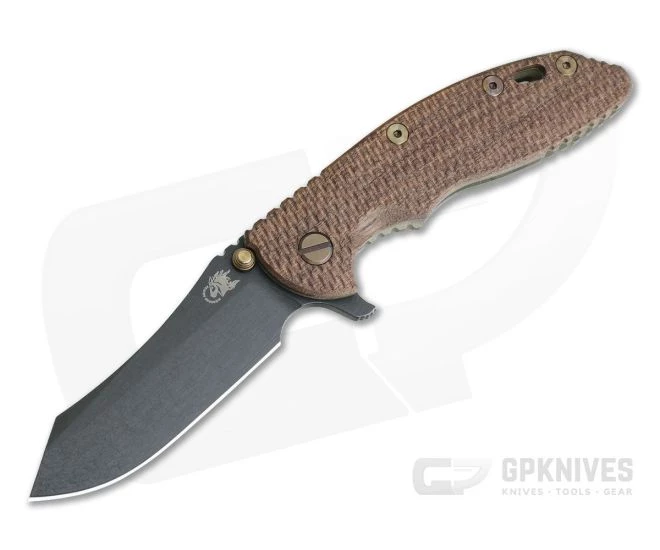 Hinderer XM-18 3.5" Vintage Series Parkerized O1 Skinner Textured Walnut Battle Green Tri-Way Pivot Flipper 0861 3 Hinderer XM-18 3.5" Vintage Series Parkerized O1 Skinner Textured Walnut Battle Green Tri-Way Pivot Flipper 0861