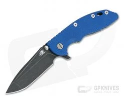 Hinderer XM-18 3.5" Blue G10 Tri-Way Spanto Battle Black 20CV 0873