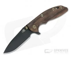 Hinderer XM-18 3" Vintage Series Parkerized O1 Spear Point Smooth Walnut Battle Green Tri-Way Pivot Flipper 0881