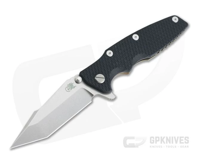 Hinderer Eklipse 3.5" Harpoon Tanto Tri-Way Stonewashed 20CV Black G10 Bronze Flipper 0909 3 Hinderer Eklipse 3.5" Harpoon Tanto Tri-Way Stonewashed 20CV Black G10 Bronze Flipper 0909