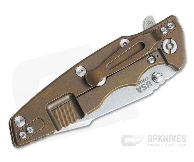 Hinderer Eklipse 3.5" Harpoon Tanto Tri-Way Stonewashed 20CV Black G10 Bronze Flipper 0909 4 Hinderer Eklipse 3.5" Harpoon Tanto Tri-Way Stonewashed 20CV Black G10 Bronze Flipper 0909 - Image 2