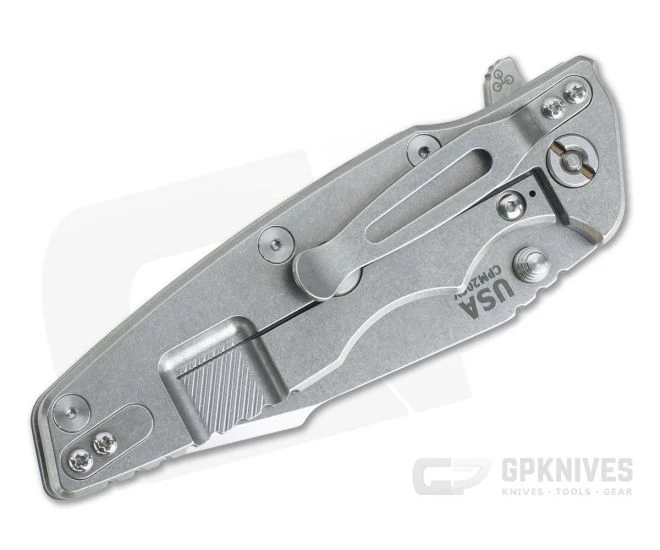 Hinderer Eklipse 3.5" Harpoon Tanto Tri-Way Stonewashed 20CV Blue/Black G10 Flipper 0913 4 Hinderer Eklipse 3.5" Harpoon Tanto Tri-Way Stonewashed 20CV Blue/Black G10 Flipper 0913 - Image 2