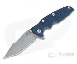 Hinderer Eklipse 3.5" Harpoon Tanto Tri-Way Working Finish 20CV Blue/Black G10 Flipper 0914