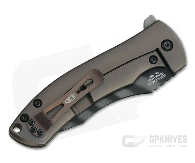 Zero Tolerance 0920 Sprint 3D Tan Titanium Tiger Stripe 20CV Flipper 4 Zero Tolerance 0920 Sprint 3D Tan Titanium Tiger Stripe 20CV Flipper - Image 2