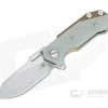 Hinderer Knives Half Track Slicer 20CV Stonewashed Bronze Jade Green G10 Tri-Way Flipper -Outlet Flippers Store 0927 1