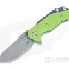Hinderer Knives Half Track Slicer 20CV Battle Blue Neon Green G10 Tri-Way Flipper -Outlet Flippers Store 0932