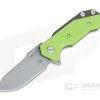 Hinderer Knives Half Track Slicer 20CV Battle Bronze Neon Green G10 Tri-Way Flipper