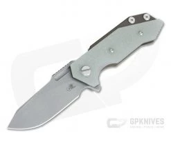 Hinderer Knives Half Track Slicer 20CV Battle Bronze Jade Green G10 Tri-Way Flipper