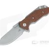 Hinderer Knives Half Track Slicer 20CV Working Finish Orange/Black G10 Tri-Way Flipper -Outlet Flippers Store 0942