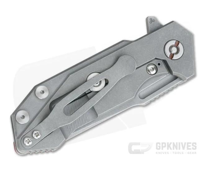 Hinderer Knives Half Track Slicer 20CV Working Finish Red G10 Tri-Way Flipper 4 Hinderer Knives Half Track Slicer 20CV Working Finish Red G10 Tri-Way Flipper - Image 2