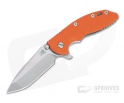 Hinderer XM-18 3.5" Stonewashed S45VN Spanto Orange G10 Tri-Way Flipper 0960