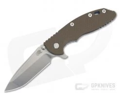 Hinderer XM-18 3.5" Stonewashed S45VN Spanto FDE G10 Blue Tri-Way Flipper 0967