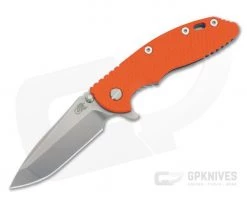 Hinderer XM-18 3.5" Stonewashed S45VN Spanto Orange G10 Blue Tri-Way Flipper 0968