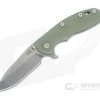 Hinderer XM-18 3.5" Stonewashed S45VN Spanto Jade G10 Blue Tri-Way Flipper 0970 -Outlet Flippers Store 0970 1