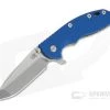 Hinderer XM-18 3.5" Stonewashed S45VN Spanto Blue G10 Bronze Tri-Way Flipper 0973 -Outlet Flippers Store 0973