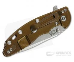 Hinderer XM-18 3.5" Stonewashed S45VN Spanto Red G10 Bronze Tri-Way Flipper 0977 -Outlet Flippers Store 0977 2