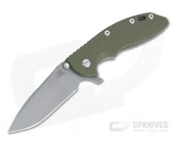 Hinderer XM-18 3.5" Working Finish S45VN Spanto OD Green G10 Tri-Way Flipper 0982