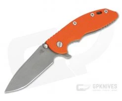 Hinderer XM-18 3.5" Working Finish S45VN Spanto Orange G10 Tri-Way Flipper 0984
