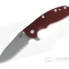 Hinderer XM-18 3.5" Working Finish S45VN Spanto Red G10 Tri-Way Flipper 0985 -Outlet Flippers Store 0985 1