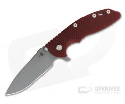 Hinderer XM-18 3.5" Working Finish S45VN Spanto Red G10 Tri-Way Flipper 0985