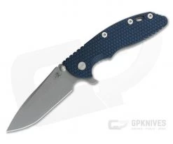 Hinderer XM-18 3.5" Working Finish S45VN Spanto Blue/Black G10 Tri-Way Flipper 0987
