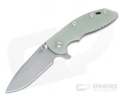 Hinderer XM-18 3.5" Working Finish S45VN Spanto Jade G10 Battle Bronze Tri-Way Flipper 1002