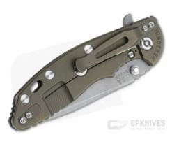 Hinderer XM-18 3.5" Working Finish S45VN Spanto Blue/Black G10 Battle Bronze Tri-Way Flipper 1003 -Outlet Flippers Store 1003 2