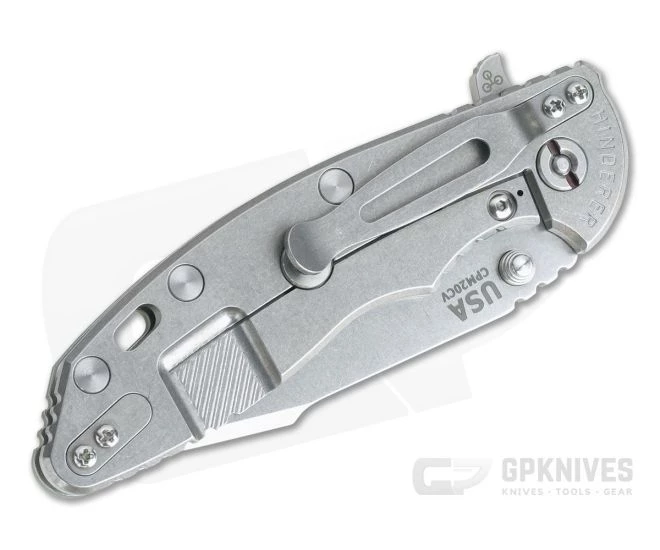 Hinderer XM-18 3.5" Stonewashed 20CV Harpoon Spanto Translucent G10 Tri-Way Flipper 1021 4 Hinderer XM-18 3.5" Stonewashed 20CV Harpoon Spanto Translucent G10 Tri-Way Flipper 1021 - Image 2