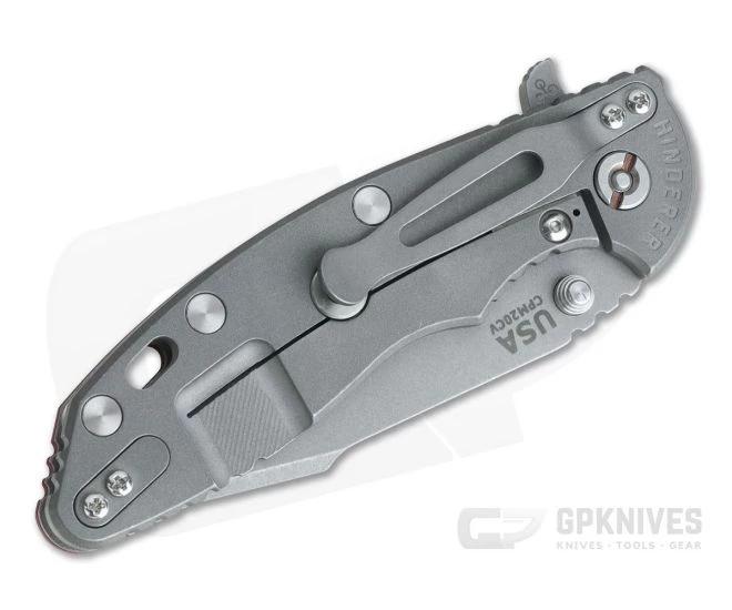 Hinderer XM-18 3.5" Working Finish 20CV Harpoon Spanto Red G10 Tri-Way Flipper 1023 4 Hinderer XM-18 3.5" Working Finish 20CV Harpoon Spanto Red G10 Tri-Way Flipper 1023 - Image 2