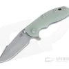 Hinderer XM-18 3.5" Working Finish 20CV Harpoon Spanto Jade G10 Battle Blue Tri-Way Flipper 1028 -Outlet Flippers Store 1028 2