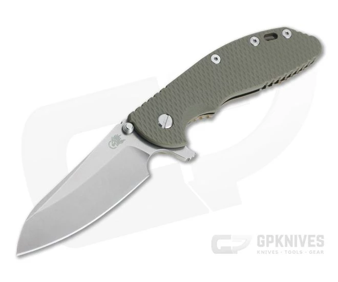 Hinderer XM-24 Sheepsfoot Stonewashed 20CV OD Green G10 Bronze Tri-Way Pivot Flipper 3 Hinderer XM-24 Sheepsfoot Stonewashed 20CV OD Green G10 Bronze Tri-Way Pivot Flipper