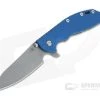 Hinderer XM-24 Sheepsfoot Working Finish 20CV Blue G10 Battle Bronze Tri-Way Pivot Flipper