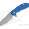 Hinderer XM-24 Sheepsfoot Working Finish 20CV Blue G10 Tri-Way Pivot Flipper -Outlet Flippers Store 1044 1