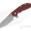 Hinderer XM-24 Sheepsfoot Working Finish 20CV Red G10 Tri-Way Pivot Flipper -Outlet Flippers Store 1046