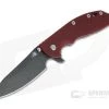 Hinderer XM-24 Sheepsfoot Battle Black DLC 20CV Red G10 Tri-Way Pivot Flipper