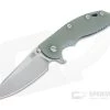 Hinderer XM-18 3.5" Skinny Sheepsfoot Stonewash 20CV Translucent G10 Stonewash Blue Ti Tri-Way Pivot Flipper -Outlet Flippers Store 1055 2