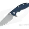 Hinderer XM-18 3.5" Skinny Sheepsfoot Working Finish 20CV Blue/Black G10 Battle Bronze Ti Tri-Way Pivot Flipper